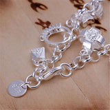 925 Silver Bracelet Wedding Charms Gift for Women