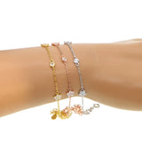 Delicate Cz Bracelet 100% 925 Sterling Dainty Minimalist Jewelry