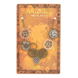 Steampunk Necklace Vintage Bronze Ox And Antique Silver Mixed Gears