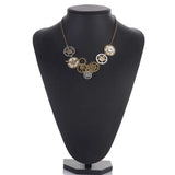 Steampunk Necklace Vintage Bronze Ox And Antique Silver Mixed Gears
