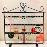 Vintage Metal Earring Necklace Display Holder Jewelry Stand Rack