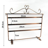 Vintage Metal Earring Necklace Display Holder Jewelry Stand Rack