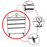 Vintage Metal Earring Necklace Display Holder Jewelry Stand Rack