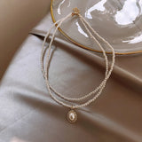 Bohemian Multilayer Pearl Necklaces