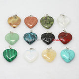 12pcs Natural Stone Charms Finding Pendants Mix Style (w02538) Aa