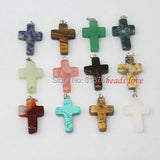 12pcs Natural Stone Charms Finding Pendants Mix Style (w02538) Aa