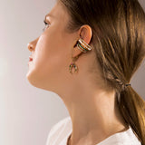 Pearl Crystal Ear Cuffs Clip Earrings for Women, No Piercing