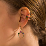 Pearl Crystal Ear Cuffs Clip Earrings for Women, No Piercing