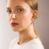 Pearl Crystal Ear Cuffs Clip Earrings for Women, No Piercing