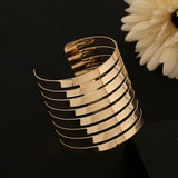 Wide Open Cuff Bracelet Alloy Bangle Jewelry