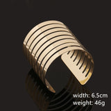 Wide Open Cuff Bracelet Alloy Bangle Jewelry