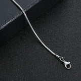2MM Titanium Steel Snake Chain Bracelet Jewelry For Men Women