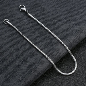 2MM Titanium Steel Snake Chain Bracelet Jewelry For Men Women