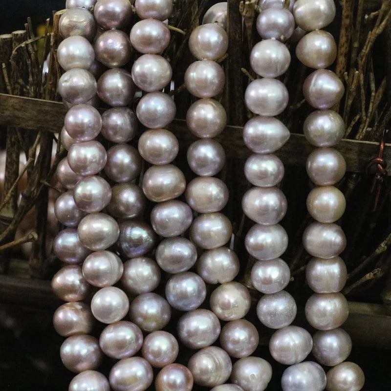 9-10mm Purple Freshwater Pearl Beads for Jewelry Making