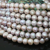 9-10mm Purple Freshwater Pearl Beads for Jewelry Making