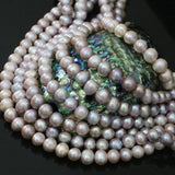 9-10mm Purple Freshwater Pearl Beads for Jewelry Making