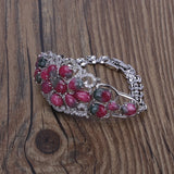 Hot Women Charm Bracelets Zircon Drop Stone Green Pink