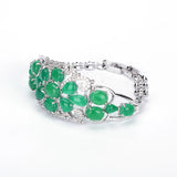 Hot Women Charm Bracelets Zircon Drop Stone Green Pink