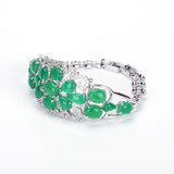Hot Women Charm Bracelets Zircon Drop Stone Green Pink