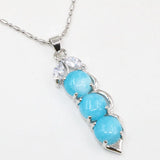 Women's Peanut Shape Pendant Necklace Stainless Steel Chain Natural Jade Stone