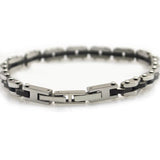316L Stainless Steel Silicone Bicycle Bracelet Chain Link Wristband