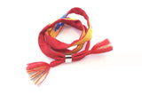 Japan Amine Movie Red Cloth Silicone Wrap Bracelets for Men Women