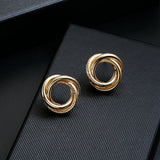 Vintage Metal Maxi Clip-On Earrings for Women Party Gift