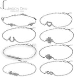 925 Silver Snake Chain Bangle Bracelet for Women DIY Charms
