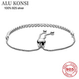 925 Silver Snake Chain Bangle Bracelet for Women Charms DIY Jewelry