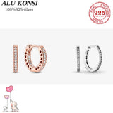 100% 925 Sterling Silver pan earrings For Women DIY Jewelry