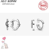 Sterling Silver Pan Earrings for Women