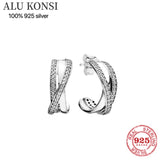 925 Sterling Silver Pan Earrings for Women DIY Jewelry