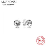 925 Silver Fit Pan Earrings for Women DIY Wedding Jewelry