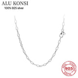 925 Sterling Silver pan necklace For Women DIY Jewelry