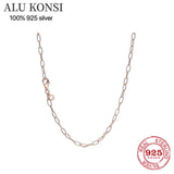 925 Sterling Silver pan necklace For Women DIY Jewelry