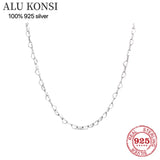 100% 925 Sterling Silver pan Necklace for Women DIY Jewelry
