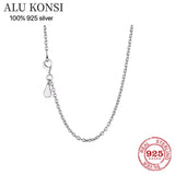 100% 925 Sterling Silver pan Necklace for Women DIY Jewelry