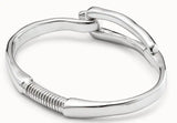 Electroplated 925 Silver 14K Smooth Bracelet Gift