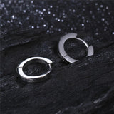 Spain Titanium Hoop Earrings for Sensitive Men Women