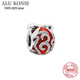 925 Sterling Silver Beads Sea Shells Starfish Charm