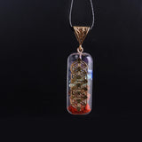 Orgonite Amulet Crystal Pendants Reiki Heal 7 Chakras Necklace