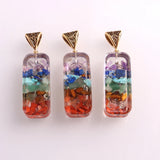 Orgonite Amulet Crystal Pendants Reiki Heal 7 Chakras Necklace