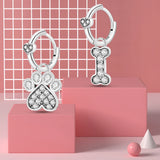 925 Silver Heart Hoop Earrings for Women Jewelry