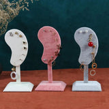 Earring Display Stand Ear-shaped Flannel Earring Holder Organizer