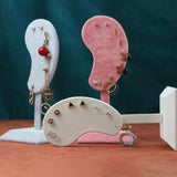 Earring Display Stand Ear-shaped Flannel Earring Holder Organizer