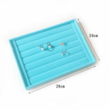 Velvet Jewelry Ring Earring Storage Box Display