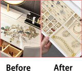 Portable Velvet Jewelry Ring Display Box Holder Earring Storage Case