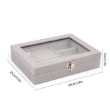Hot Sales Portable Velvet Jewelry Ring Display Organizer Box Tray Holder