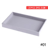 Velvet Jewelry Ring Display Organizer Box - Earring Storage Case