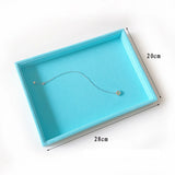 Velvet Jewelry Ring Earring Storage Box Display
